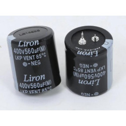 Liron Lkp 400V 560UF 2000h, Aluminum Electrolytic Capacitor, High Voltage Capacitor Liron Lkp 400V 560UF 2000h, Aluminum Electrolytic Capacitor, High Voltage Capacitor