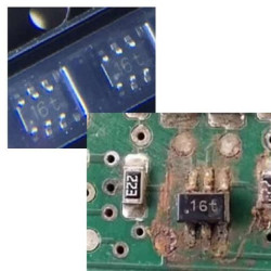 16t Transistor SOT23-6 5pcs/lot 16t Transistor SOT23-6 5pcs/lot
