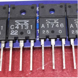 2SC4131 2SA1746 C4131 A1746 Bipolar transistor NPN 50V/15A TO3PF-3L sanken 2SC4131 2SA1746 C4131 A1746 Bipolar transistor NPN 50V/15A TO3PF-3L sanken