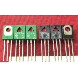 2SA743A 2SC1212A A743A C1212A A743 Pair 5PCS/LOT 2SA743A 2SC1212A A743A C1212A A743 Pair 5PCS/LOT