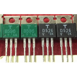 2SB596 2SD526 B596 D526 New Toshiba Pair 5PCS/LOT 2SB596 2SD526 B596 D526 New Toshiba Pair 5PCS/LOT