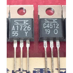 2SC4512 2SA1726 C4512 A1726 New SANKEN Pair 5PCS/LOT 2SC4512 2SA1726 C4512 A1726 New SANKEN Pair 5PCS/LOT