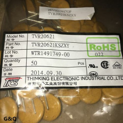 TKS TVR20621 TVR20621KSZXY 20D621K 620V 20mm 5pcs/lot TKS TVR20621 TVR20621KSZXY 20D621K 620V 20mm 5pcs/lot