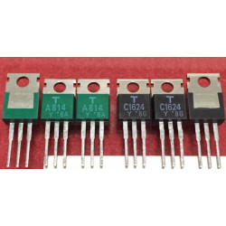 2SA814 2SC1624 A814 C1624 TOSHIBA matched paired transistor 2SA814 2SC1624 A814 C1624 TOSHIBA matched paired transistor