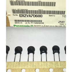 Panasonic varistor ERZVA7D680 V7680 7D680K 68V 7MM 10pcs/lot Panasonic varistor ERZVA7D680 V7680 7D680K 68V 7MM 10pcs/lot
