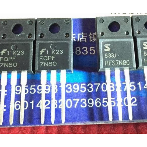 FQPF7N80 HFS7N80 7N80 TO-220F 5PCS/LOT FQPF7N80 HFS7N80 7N80 TO-220F 5PCS/LOT