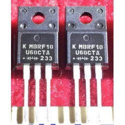 MBRF10U60CTA 10U60 TO-220F 5pcs/lot MBRF10U60CTA 10U60 TO-220F 5pcs/lot