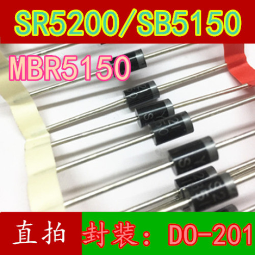 SB5150 MBR5150 SR5150 DIODE 5A 150V 10PCS/LOT SB5150 MBR5150 SR5150 DIODE 5A 150V 10PCS/LOT