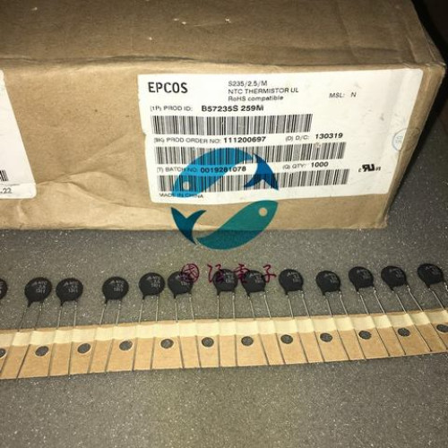 B57235S259M NTC 2.5R 2.5D-9 9mm 5pcs/lot B57235S259M NTC 2.5R 2.5D-9 9mm 5pcs/lot
