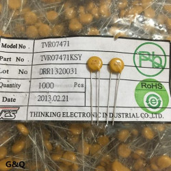 TKS TVR07471 TVR07471KSY 7D471K 470V 7mm 5pcs/lot TKS TVR07471 TVR07471KSY 7D471K 470V 7mm 5pcs/lot