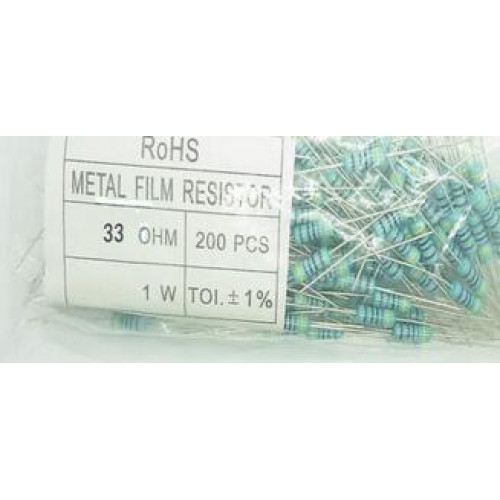 1W 33R 33ohm 1% 200pcs/lot 1W 33R 33ohm 1% 200pcs/lot
