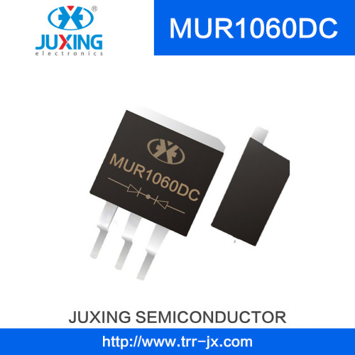 Juxing Mur1060DC 600V10A Ifsm90A Vf1.1A Ultra Fast Recovery Schottky Barrier Rectifier Diode with to-263 Juxing Mur1060DC 600V10A Ifsm90A Vf1.1A Ultra Fast Recovery Schottky Barrier Rectifier Diode with to-263