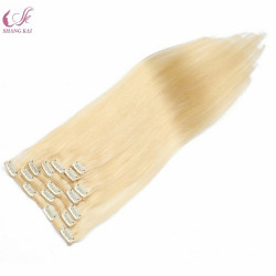 100% Human Hair Double Drawn Thick End Clip in Hair Extensions