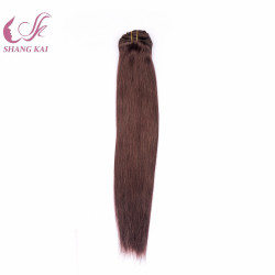 100 % Luxury Remy Human Cheap Double Drawn Russian Hair Clip in Hair Extensions