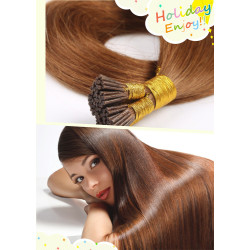 100% Peruvian Virgin Remy Human Hair Stick Tip Hair Extension