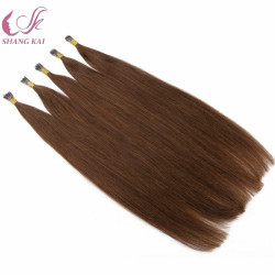 100% Virgin Russian Remy Double Drawn Human Hair Italian Keratin Pre Bonded I Tip Remy 1g Stick Tip Hair Extensions