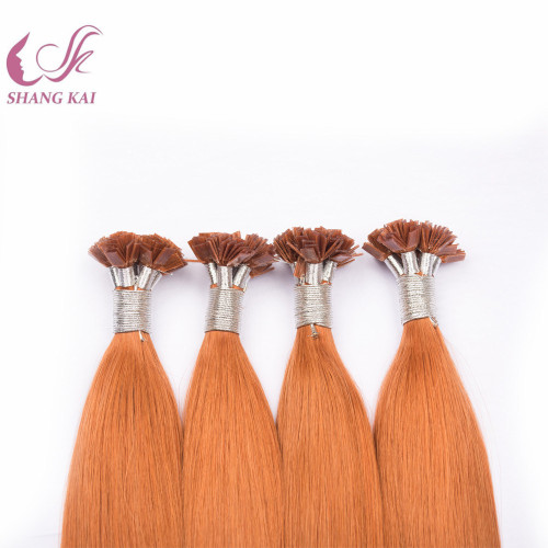 Best Quality Double Drawn Human Flat Tip Keratin Hair Extensions Malaysian Hair