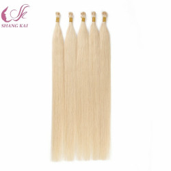 Blonde 613 Color U Tip Keratin Pre Bonded Hair Extension