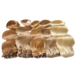 Body Wave Clips Hair Extensions Deluxe Virgin Human Hair