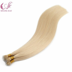 Brazilian 100% Remy Human Hair Extensions Nano Ring Hair