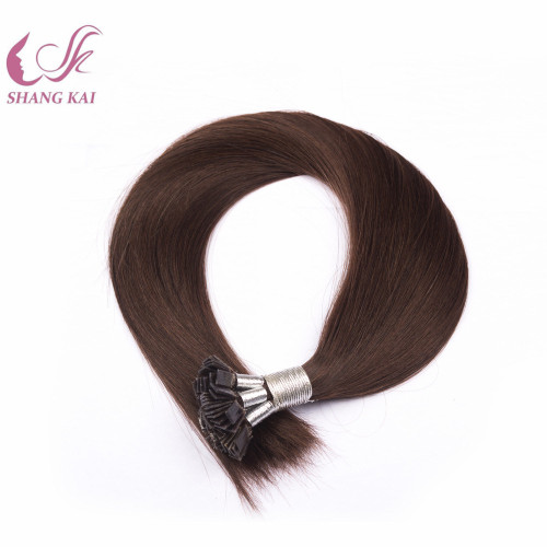 Cheap Wholesale Human Hair Extension Pre Bonded Hair Extensions Flat Tip Russian Hair