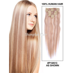 Clip in Hair Extension Mix Piano Color Human Hair