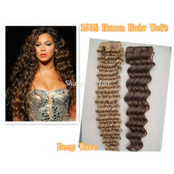 Deep Wave Curl Weaves 100% Human Hair Weft