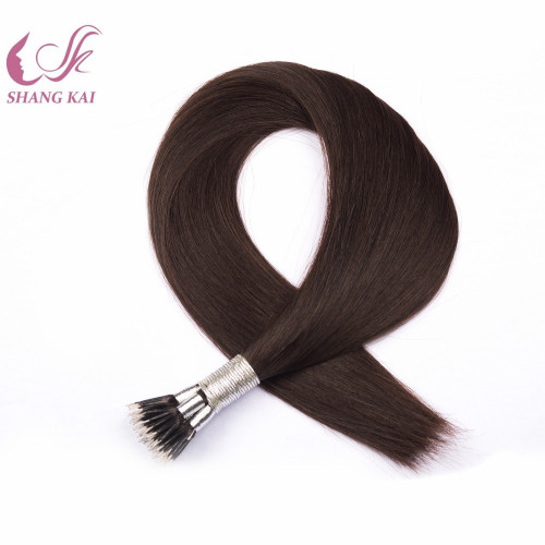 Double Drawn Nano Tip Hair Cuticle Aligned Hair Extension Human Hair Russian/Mongolian Hair