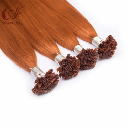 Double Drawn No Shedding Russian Virgin Remy Flat Tip Hair Extension