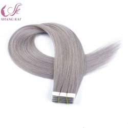 Double Drawn Tape in Human Hair Extensions Full Cuticle Brazilian Tape Hair Extensions