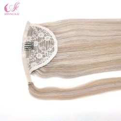 Double Drawn Unprocessed Remy Ponytail Hair Extension