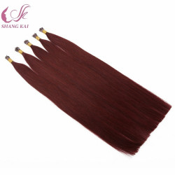 European Double Drawn I Tip 100 Virgin Indian Remy Hair Extensions