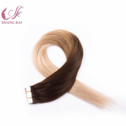 European Virgin Cuticle Aligned Hair Balayage Russian Remy Human Tape Hair Extension