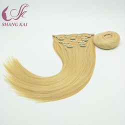 Factory High Quality Russian Seamless Clip in Hair Extensions