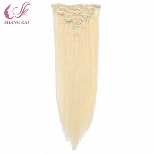 Factory Price 100% Human Hair Clip in Hair Extensions