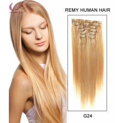 Factory Price Brazilian Human Hair Clip on Hair Extension