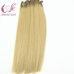 Factory Wholesale Blonde Color Balayage Color Flat Tip Hair Extension