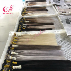 Factory Wholesale Long Lasting Fashion 100% Virgin Hair I-Tape Prebonded Hair Extension