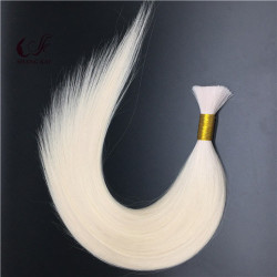 Factory Wholesale White Color 100% Human Virgin Hair Bulk