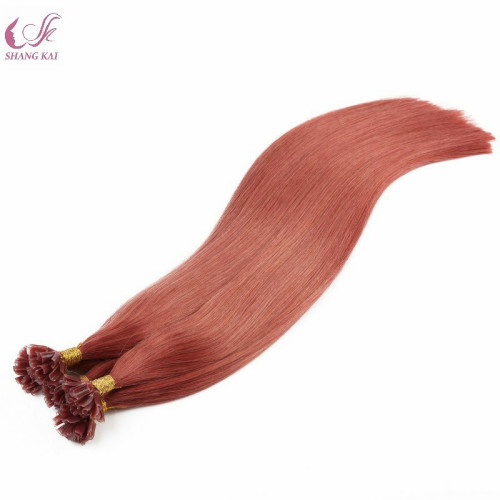 Fashion Color Hair Extensions 100% Brazilian Straight Hair U Tip Fusion Remy Hair