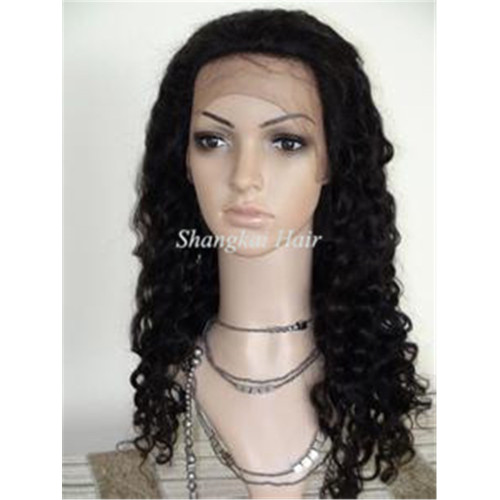 Fashion Kinky Curly Human Hair Front Lace Wig