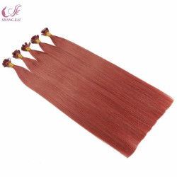 Flat Tip Pre-Bonde Russian Hair Italian Glue Virgin Remy Human Hair Extension