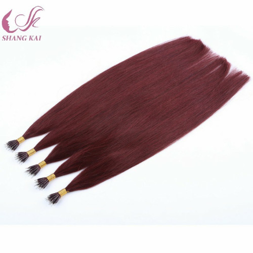 High Quality Brazilian Human Hair Virgin Remy Nano Ring Hair Extension