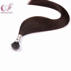 High Quality Double Drawn Nano Tip Hair Extension Human Hair Russian/Mongolian Hair