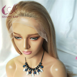 High Quality Full Lace Human Hair Wig Transparent Lace Can Not Dye Lace Wigs