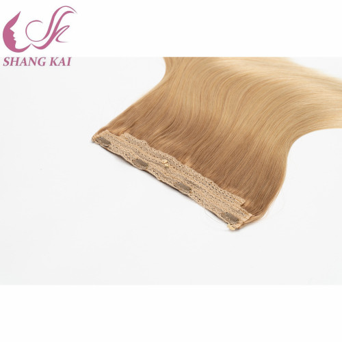 High Quality Halo Hair Extensions Halo Hair Thick Ends Double Drawn Russian Human Hair