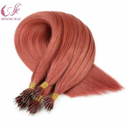 High Quality Wholesale Price 100% Russian Double Drawn Nano Ring Hair Extension