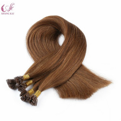 Highest Quality Sexy Lady Wholesale Smooth Virgin Human Hair 100% Keratin Hair Itip Flat Tip Protein Pre-Bonded Extensions
