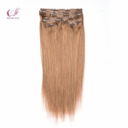 Hot Sale Seamless Clips in Ponytail Hair Cuticle Hair Extension