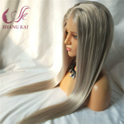 Hot Sale Silk Top 4X4 200% Density Brazilian Hair Full Lace Wig with Baby Hair Blonde Color